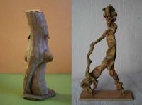 Выставка миниатюр из корней деревьев "Новогодье "коренных жителей"